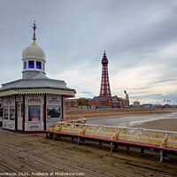 Buy canvas prints of Blackpool -North Pier  by David Tomlinson
