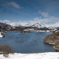 Buy canvas prints of Winter at Grasmere - Lake District  by David Tomlinson