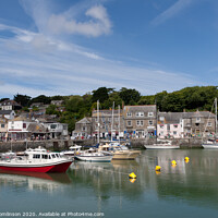 Buy canvas prints of Summer at Padstow  Harbour- Cornwall by David Tomlinson