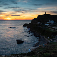 Buy canvas prints of Sunset at Cape Cornwall by David Tomlinson