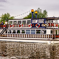 Buy canvas prints of Southern Comfort river boat  by Stuart Atton