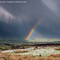Buy canvas prints of Majestic Rainbow Over Moorlands by tammy mellor