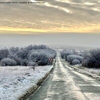 Buy canvas prints of A Frosty Morning Drive by tammy mellor