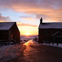Buy canvas prints of Breathtaking Winter Sunrise by tammy mellor