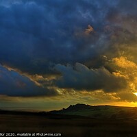 Buy canvas prints of Majestic Sunset over The Roaches by tammy mellor