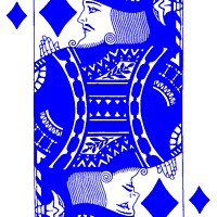 Buy canvas prints of KING OF DIAMONDS (BLUE) by OTIS PORRITT