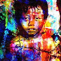 Buy canvas prints of CHILDREN OF WAR CAMBODIA by OTIS PORRITT