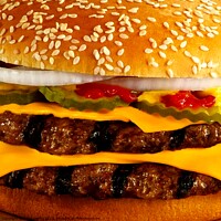 Buy canvas prints of double cheeseburger 2 by OTIS PORRITT
