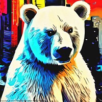 Buy canvas prints of POLAR BEAR IN THE CITY 4 by OTIS PORRITT