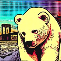 Buy canvas prints of POLAR BEAR IN THE CITY 7 by OTIS PORRITT
