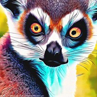 Buy canvas prints of Ring-tailed lemur 4 by OTIS PORRITT