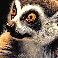 Buy canvas prints of Ring-tailed lemur 6 by OTIS PORRITT