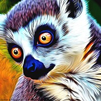 Buy canvas prints of Ring-tailed lemur 9 by OTIS PORRITT