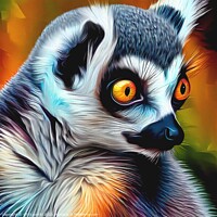 Buy canvas prints of Ring-tailed lemur 10 by OTIS PORRITT