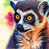 Buy canvas prints of Ring-tailed lemur  by OTIS PORRITT