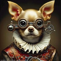 Buy canvas prints of Chihuahua (Steampunk) 3 by OTIS PORRITT