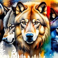 Buy canvas prints of ANIMAL SPIRITS 7 by OTIS PORRITT