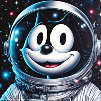 Buy canvas prints of FELIX IN SPACE 6 by OTIS PORRITT