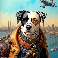 Buy canvas prints of STEAMPUNK DOG 11 by OTIS PORRITT