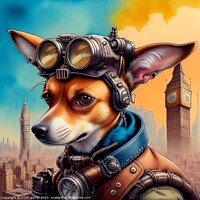 Buy canvas prints of STEAMPUNK DOG  by OTIS PORRITT