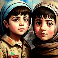 Buy canvas prints of CHILDREN OF WAR (CIVIL WAR) SYRIA 12 by OTIS PORRITT