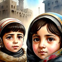 Buy canvas prints of CHILDREN OF WAR (CIVIL WAR) SYRIA 13 by OTIS PORRITT