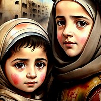 Buy canvas prints of CHILDREN OF WAR (CIVIL WAR) SYRIA  by OTIS PORRITT