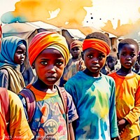 Buy canvas prints of CHILDREN AFTER THE WAR 2 by OTIS PORRITT