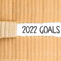 Buy canvas prints of Documents with the most important Goals for 2022, written on its by Joaquin Corbalan