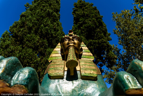 Fake Egyptian art sphinxes exposed outdoors. Picture Board by Joaquin Corbalan