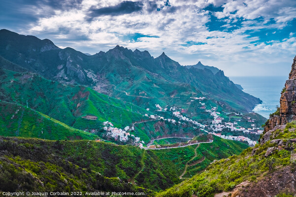 View of the town of Taganana in Tenerife. Picture Board by Joaquin Corbalan