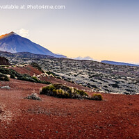 Buy canvas prints of Beautiful panoramic image of the Teide volcano, a sunny day with by Joaquin Corbalan