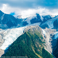 Buy canvas prints of Detail of alpine glaciers with brittle snow and ice. by Joaquin Corbalan