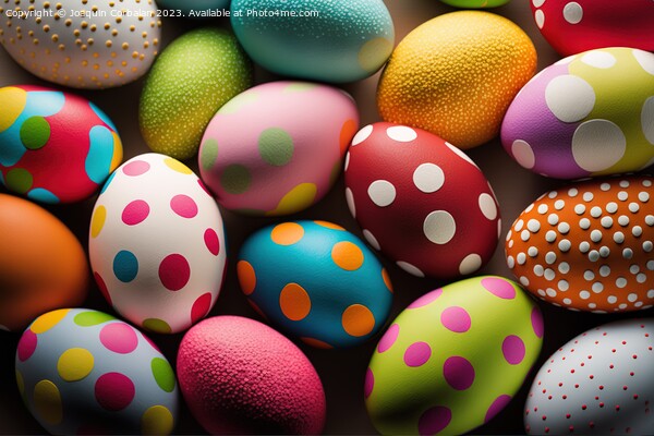 Colorful easter eggs, a complete background for designs. Ai gene Picture Board by Joaquin Corbalan