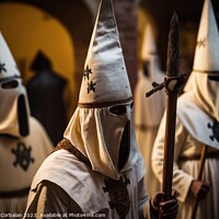 Buy canvas prints of Different costumes of people in procession dressed by Joaquin Corbalan