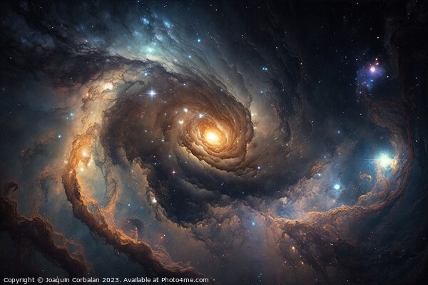The creation of a new universe through a black hole that absorbs Picture Board by Joaquin Corbalan