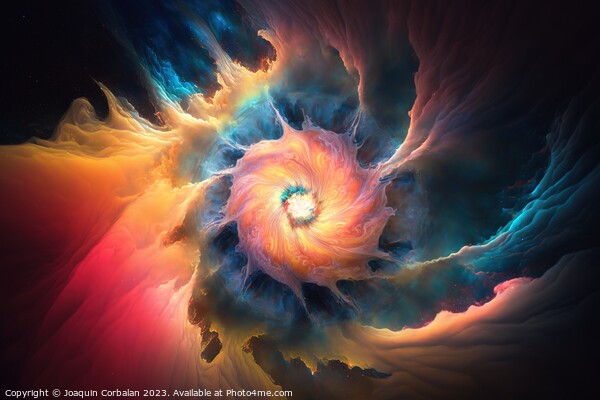 Dramatic sky formation of a black hole. Ai generated. Picture Board by Joaquin Corbalan