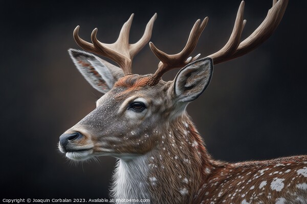 Illustration of a beautiful deer. Ai generated. Picture Board by Joaquin Corbalan