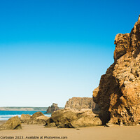 Buy canvas prints of tranquil and serene ambiance of the Algarve's coastline is perfe by Joaquin Corbalan