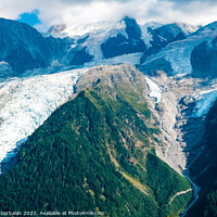 Buy canvas prints of Detail of alpine glaciers with brittle snow and ice. by Joaquin Corbalan