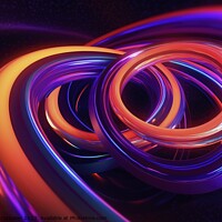 Buy canvas prints of Multi-colored abstract background from a flexible tube in motion by Joaquin Corbalan