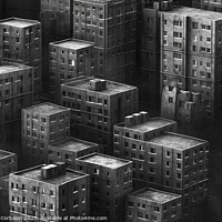 Buy canvas prints of Dark, sad and gloomy cities full of cement and depressive. Ai ge by Joaquin Corbalan