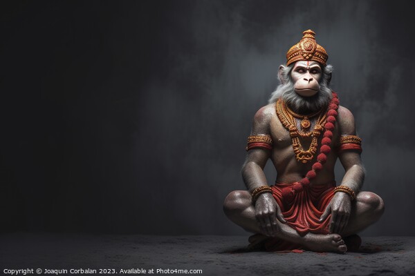 In a mesmerizing representation, the divine Hanuman, the courage Picture Board by Joaquin Corbalan