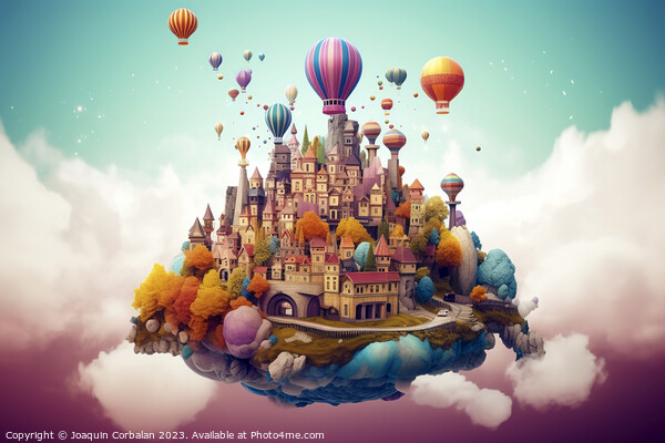 A dream world inside a bubble passing time, illust Picture Board by Joaquin Corbalan