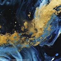 Buy canvas prints of Artistic abstract image, with dark and golden tone by Joaquin Corbalan