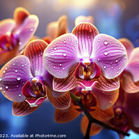 Buy canvas prints of Beautiful orchids, with refreshing drops of dew. by Joaquin Corbalan