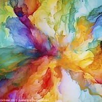 Buy canvas prints of A vivid burst of colors radiates from the center,  by Joaquin Corbalan