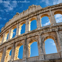 Buy canvas prints of Ruins of a coliseum, the arena of a Roman construc by Joaquin Corbalan