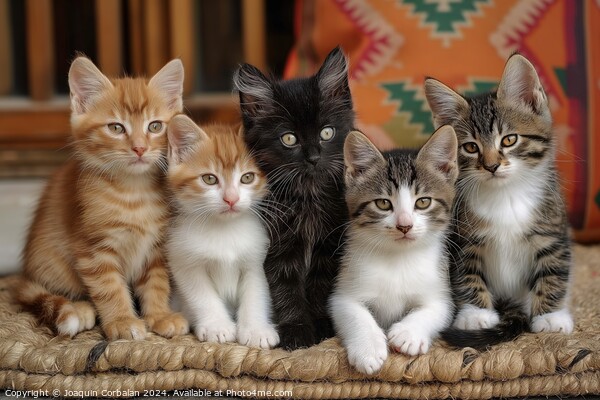 A cluster of adorable kittens gathered together on Picture Board by Joaquin Corbalan
