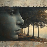 Buy canvas prints of The surrealism style emphasizes intimacy and stillness, while the raw elements add depth to the artwork. by Joaquin Corbalan